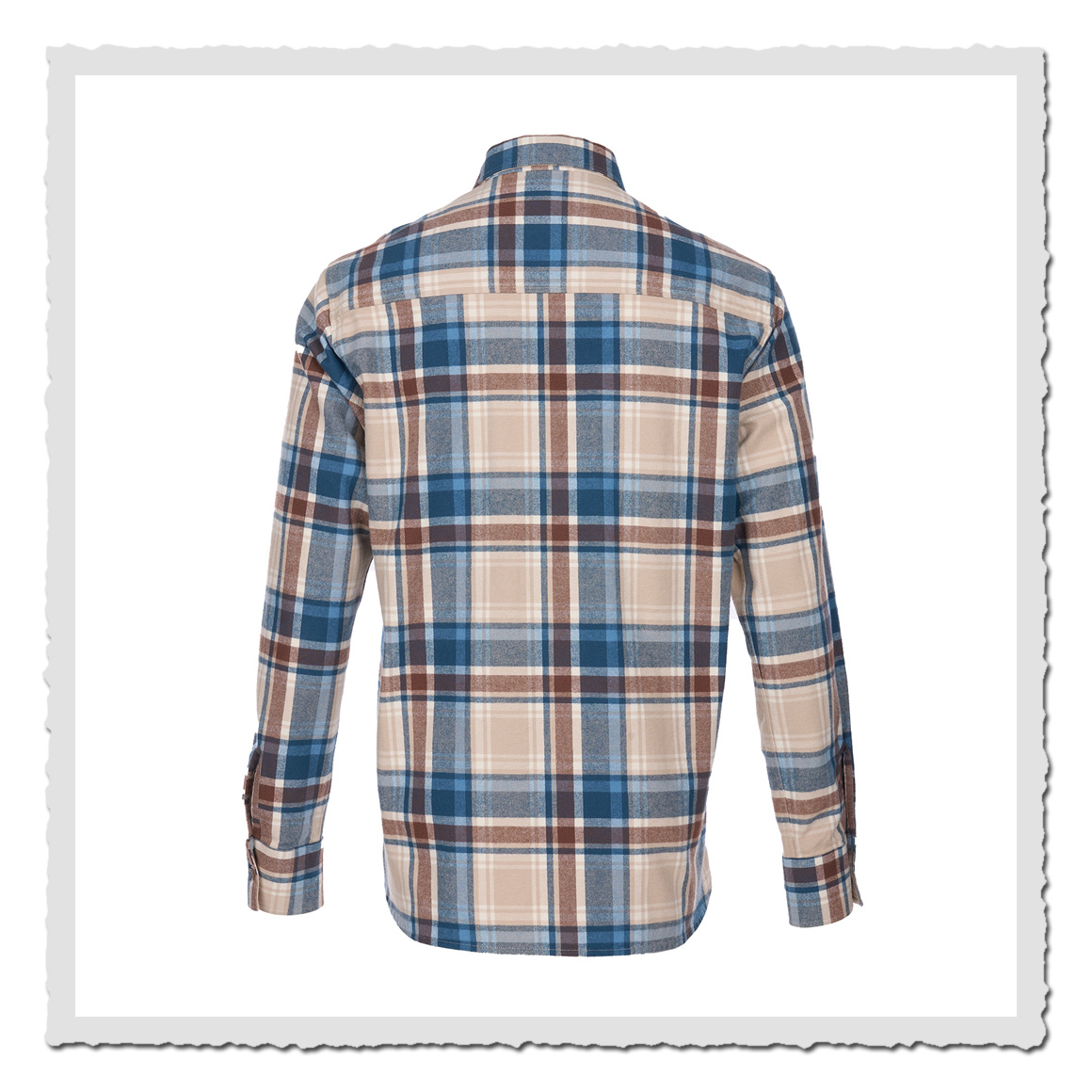Militärhemd Herren kariert – Pike Brothers 1943 CPO Shirt Nebraska blue Flanell